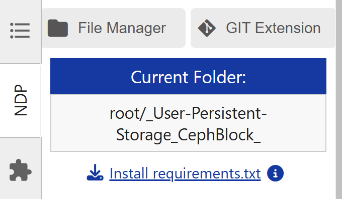 User Persistent Storage