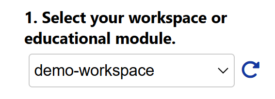 Select workspace